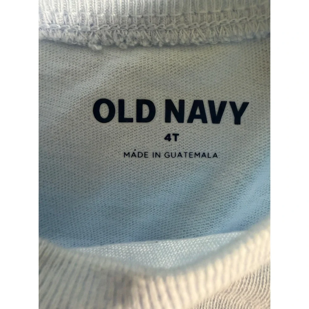 Old Navy Toddler Boys Light Blue Sunday Fun Day Easter Graphic T-Shirt 4T
